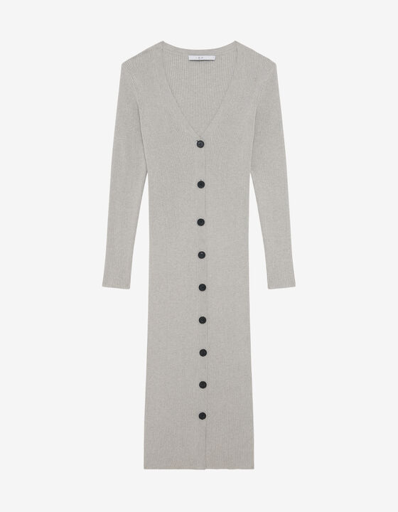 LONG RIBBED DRESS