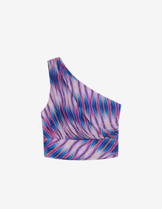 TOP ASYMÉTRIQUE À IMPRIMÉ
