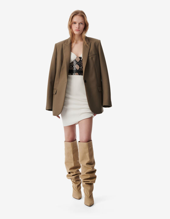 SHORT RIBBED DRESS