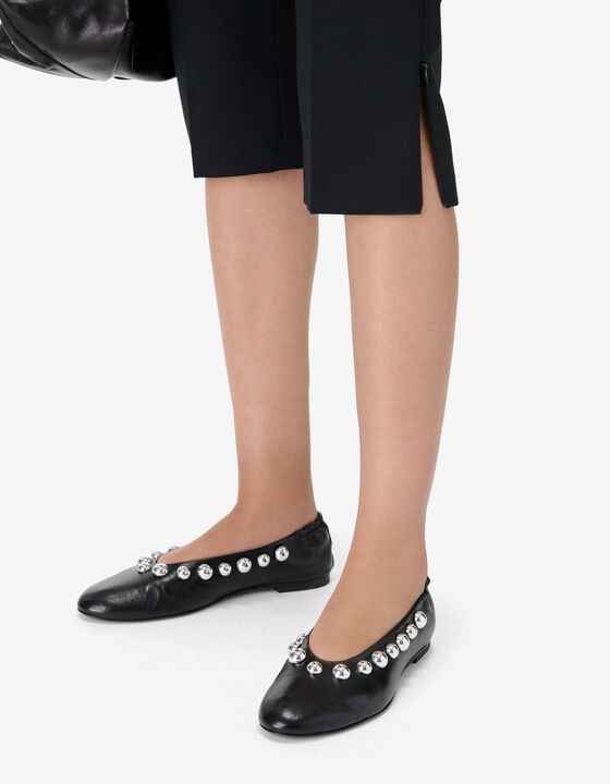 STUDDED BALLET FLATS