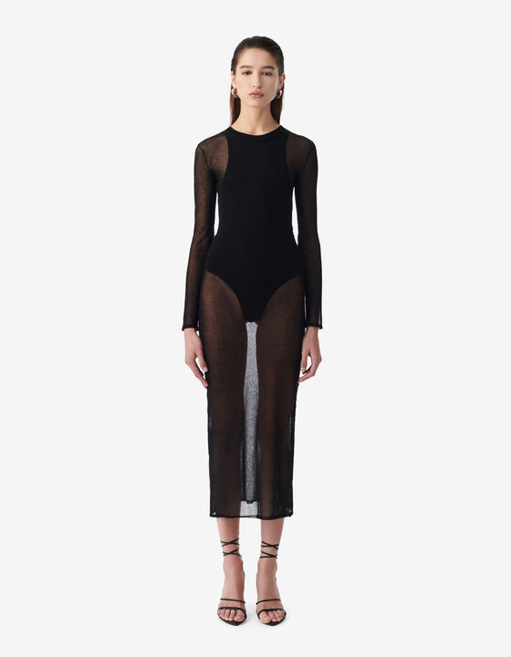 ROBE LONGUE EN TRANSPARENCE