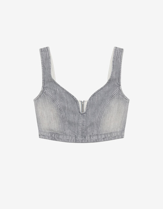 DENIM SHORT TOP