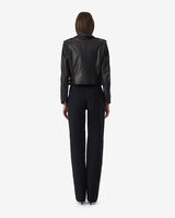 VESTE EN CUIR CINTRÉE ASHVILLE image number null