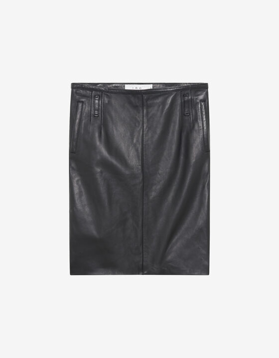 LEATHER PENCIL SKIRT