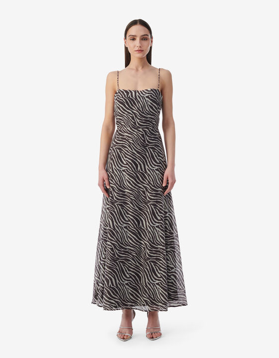 PRINT LONG DRESS