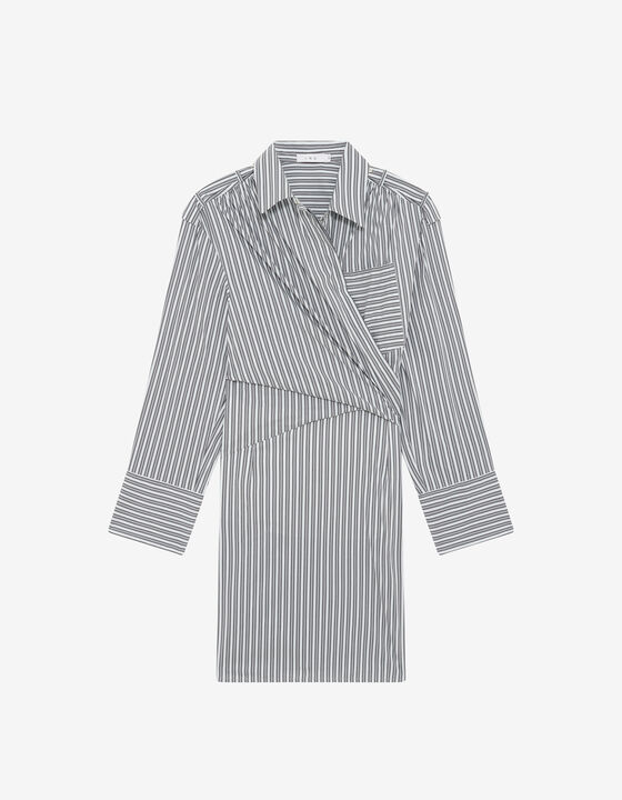 STRIPED SHIRT DRESS