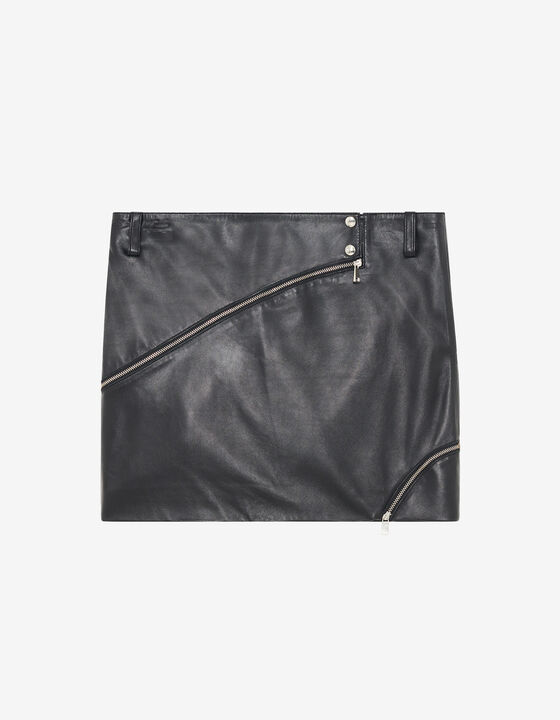 SHORT LEATHER SKIRT